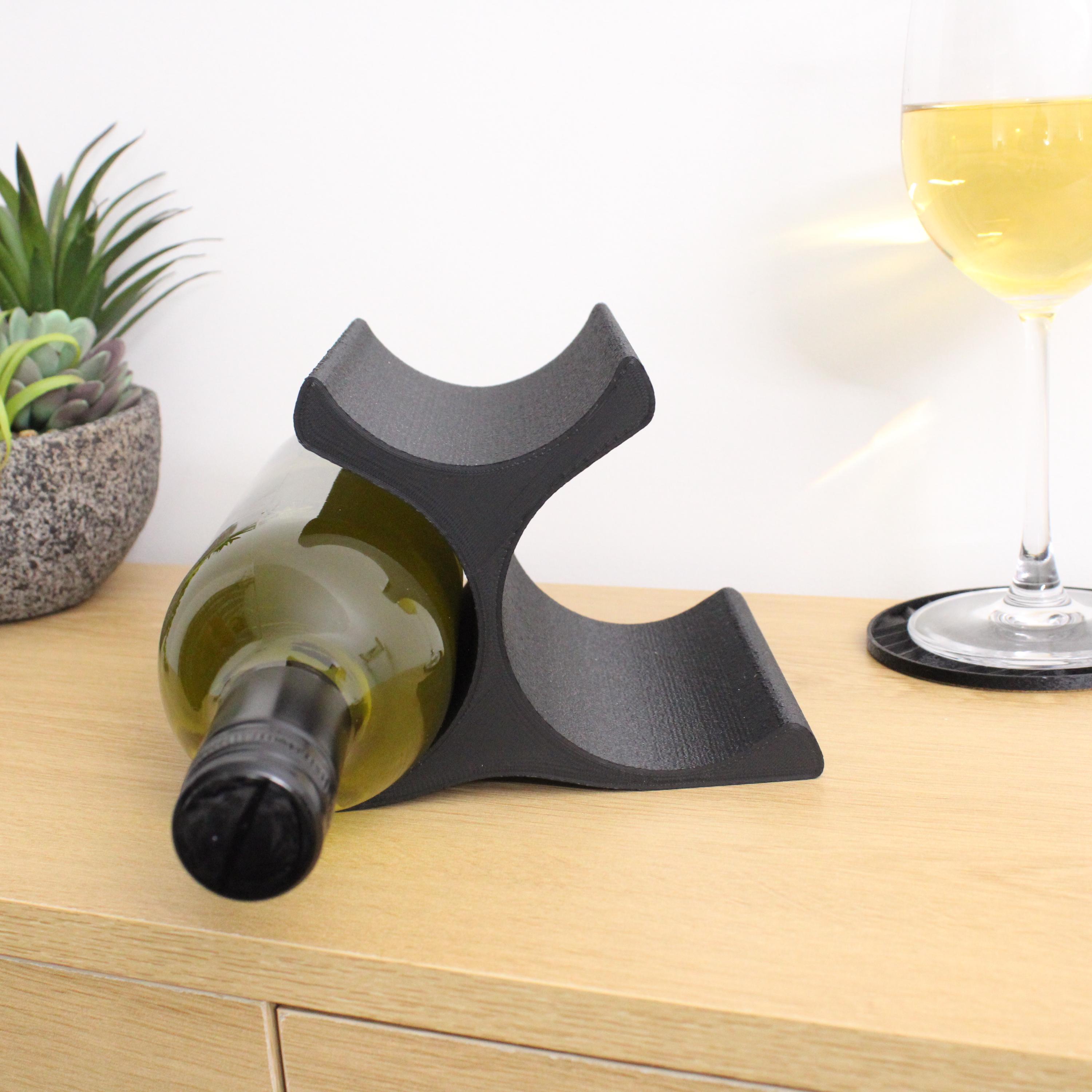 Modern Pyramid 3-bottle Wine Rack: Countertop Wine Storage - Etsy