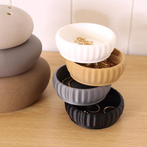 Ripple Jewelry Dish, Stackable Catch all Tray, Trinket Tray