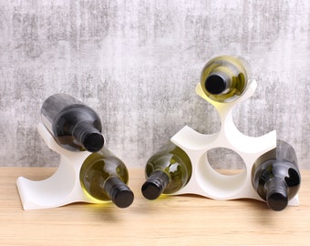 Pyramid Wine Rack Set, Vertical Countertop 6 and 3 Bottle holder for Wine Lovers