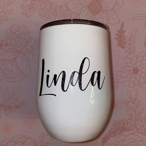 Personalized Tumbler, Bridesmaid Gift, Wine Tumbler, Personalized Gift