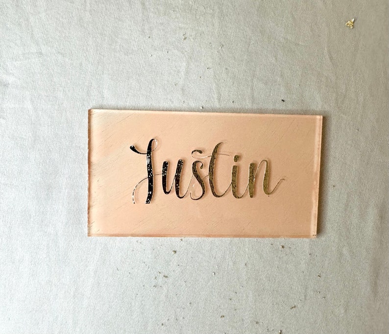 Personalized Name Plate, Acrylic Name Plate, Wedding Name Plates, Name
