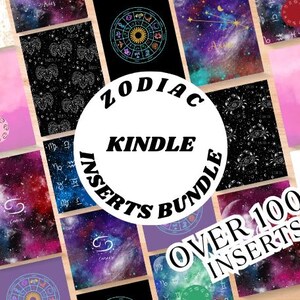 Zodiac Kindle Case Inserts: Celestial Star Sign Designs (Digital Download)