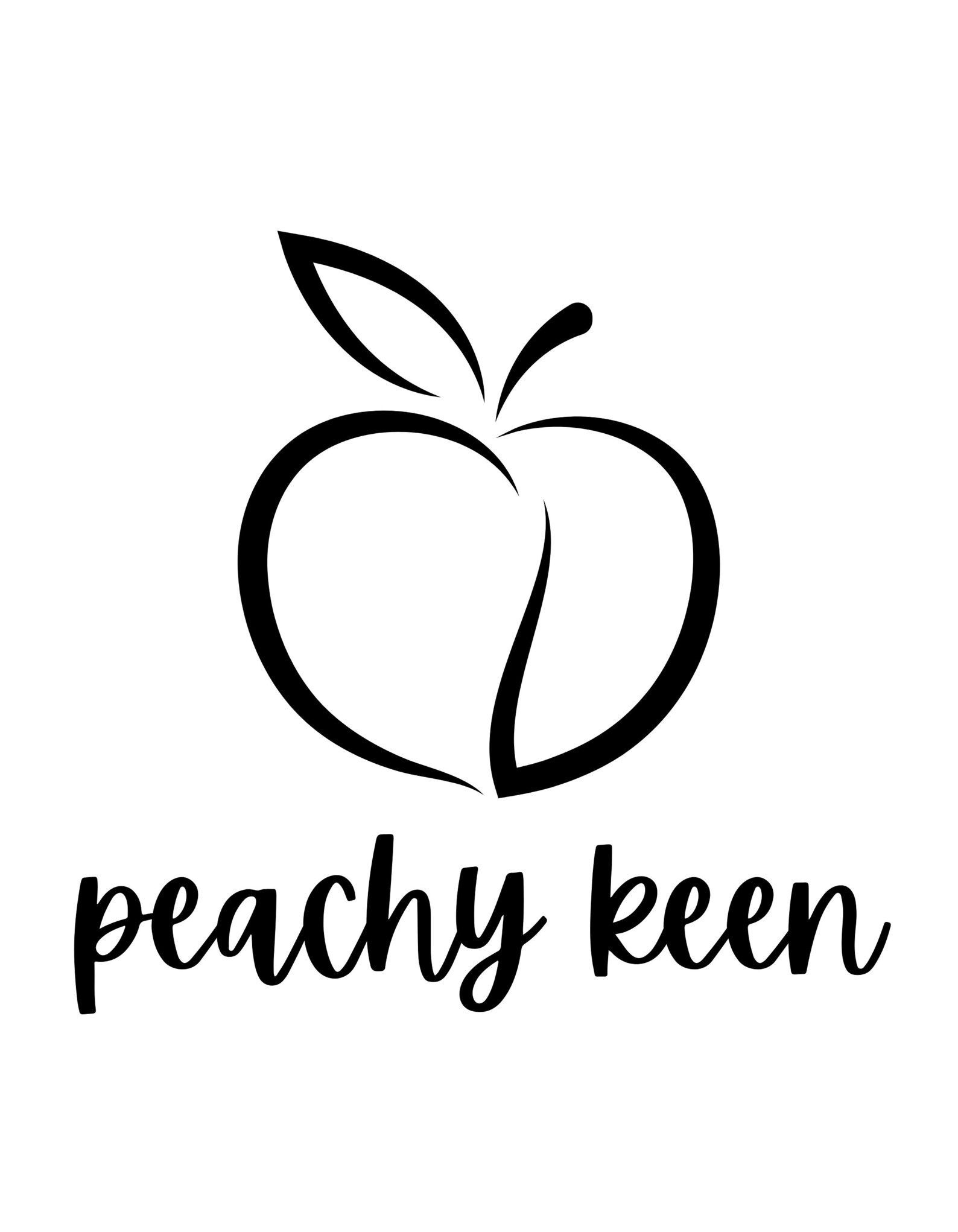 Peach SVG You're a Peach Peachy Keen SVG Bundle Peach Etsy