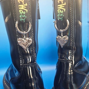 Not-so-sketchy silver hearts- charms for your Dr Martens boots.