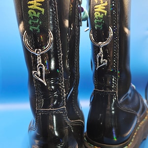 Small wonky hearts for your Dr Martens boots! Boot charms for the off centered.