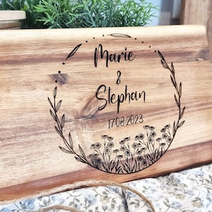 Board, wedding gift personalized, wedding board, wedding, wedding, wooden, breakfast board, engraving, wedding gift