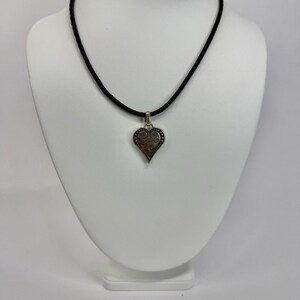 BRIGHTON Ophelia Heart Pendant Silver Tone Vintage Necklace Jewelry N567 image 3