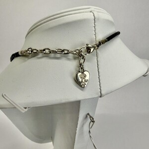 BRIGHTON Ophelia Heart Pendant Silver Tone Vintage Necklace Jewelry N567 image 5