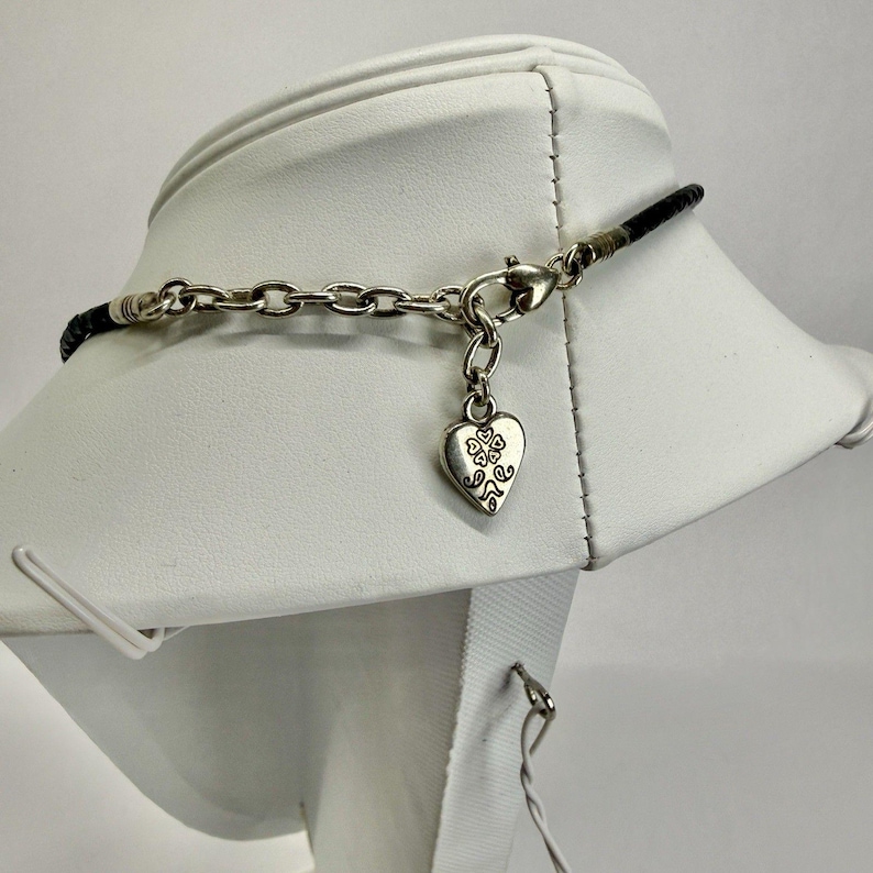 BRIGHTON Ophelia Heart Pendant Silver Tone Vintage Necklace Jewelry N567 image 5