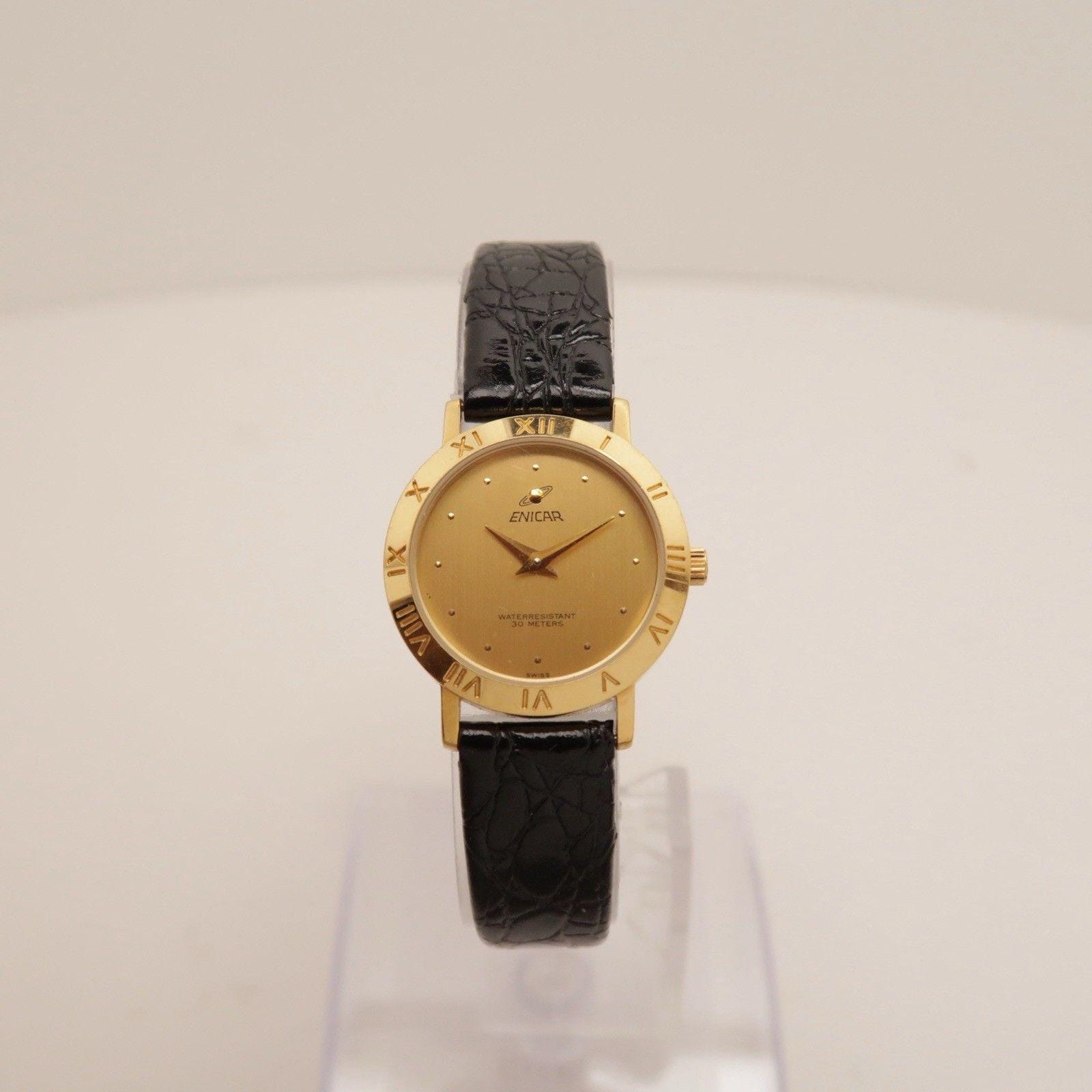 Gold enicar watch - Etsy 日本