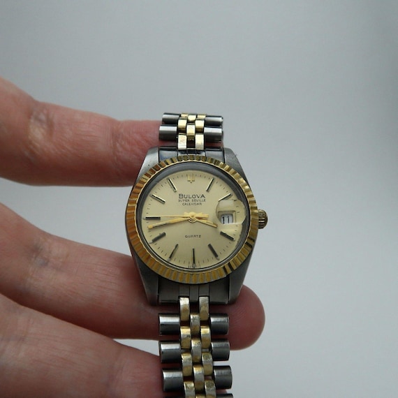 BULOVA Super Seville Calendar Quartz Silver Tone Men … - Gem