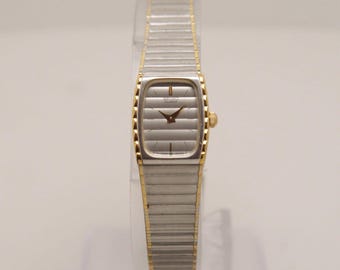 SEIKO 1E20-5080 Silver Tone Analog Quartz Women Vintage Watch W394 *Sold As Is
