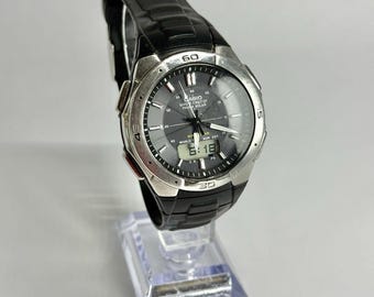 Casio G Shock Waveceptor Tough Solar Digital 200M Black Mens Watch 