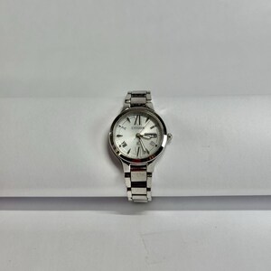 Vintage Citizen Eco-Drive Womens Watch 25mm Silver Tone Stainless Date E001 6\