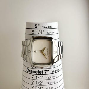 NIXON Sí, es auténtico reloj analógico de cuarzo vintage de acero inoxidable W215 *FUNCIONANDO imagen 7
