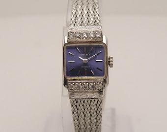 SEIKO 21-3141 Silver Tone 17J Hand Wind Ladies Vintage Watch W393 *WORKING