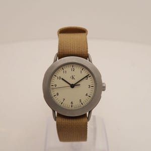 CALVIN KLEIN Swiss K5121 Analog Quartz Men Vintage Watch W341 *WORKING image 1