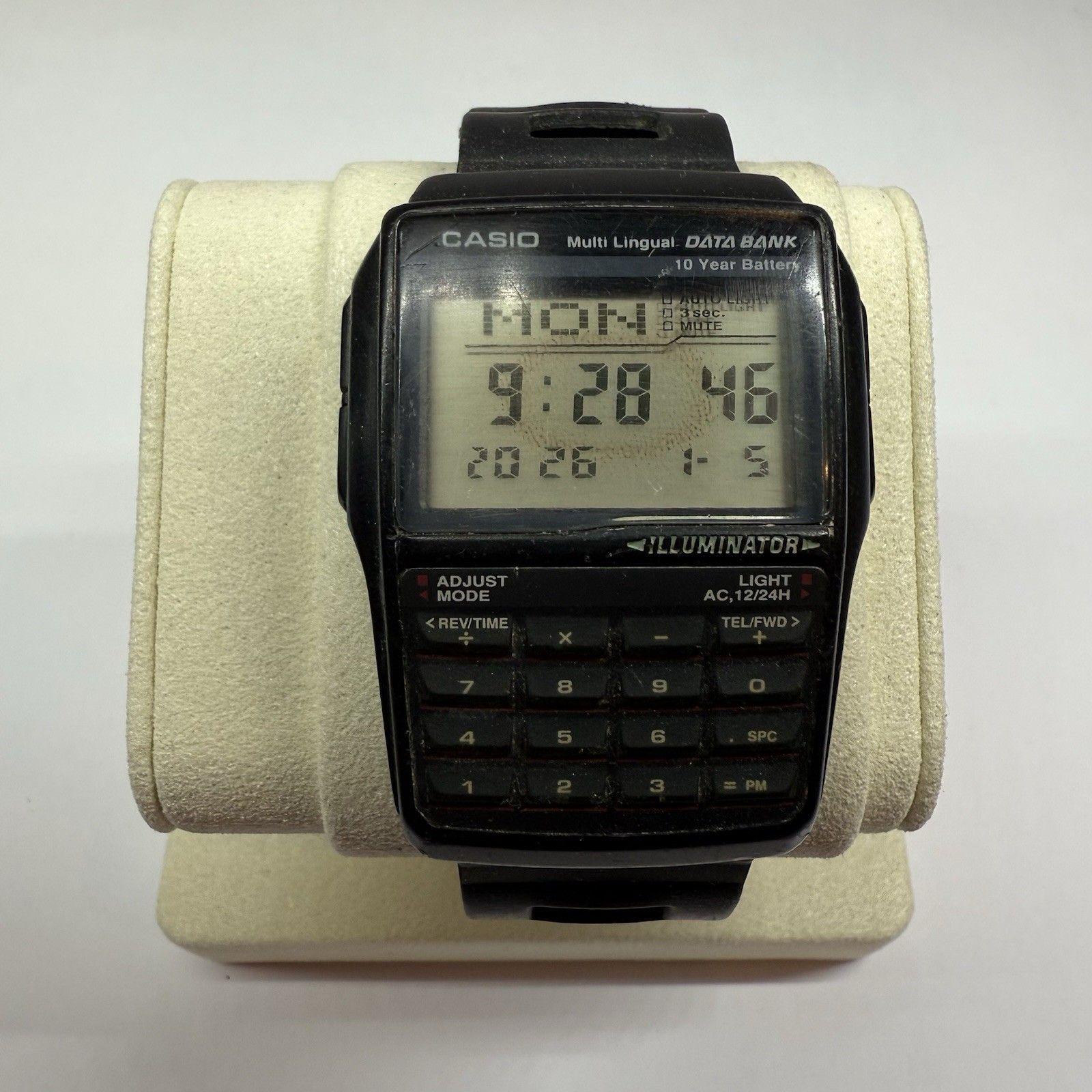 CASIO DBC-32 Databank Calculator Rubber Quartz Men Vintage Watch