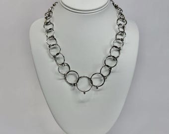 Classic RALPH LAUREN Chain Necklace Toggle Clasp Equestrian Chain