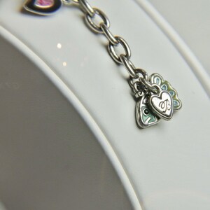 BRIGHTON Bunte Emaille Fische Silber Ton Charme Vintage Armband Schmuck Br48 Bild 5