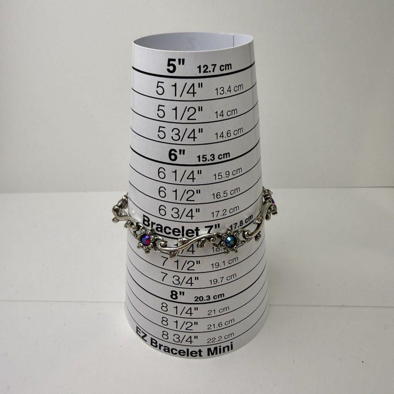 BRIGHTON Flower Reversible Crystal Silver Tone Vintage Bracelet Jewelry Br166 image 6