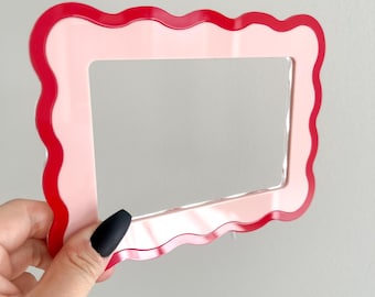 Wavy Acrylic Light Switch Frame | Modern Wall Plate Cover | Custom Colour Home Decor