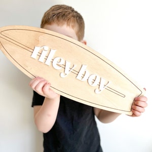 Surf Board Room Sign - Name Sign - Kids Room Decor