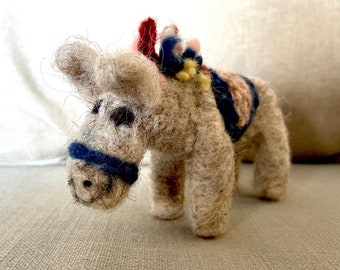 Wool Needle felted donkey