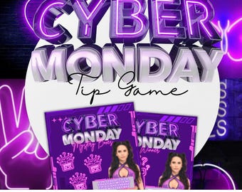 Onlyfans Cyber Monday Tip Game: Mystery Box Template (Canva Editable)