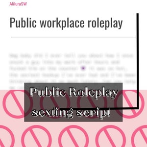 Sexting Roleplay Script: Adult Industry Content (Digital Download)