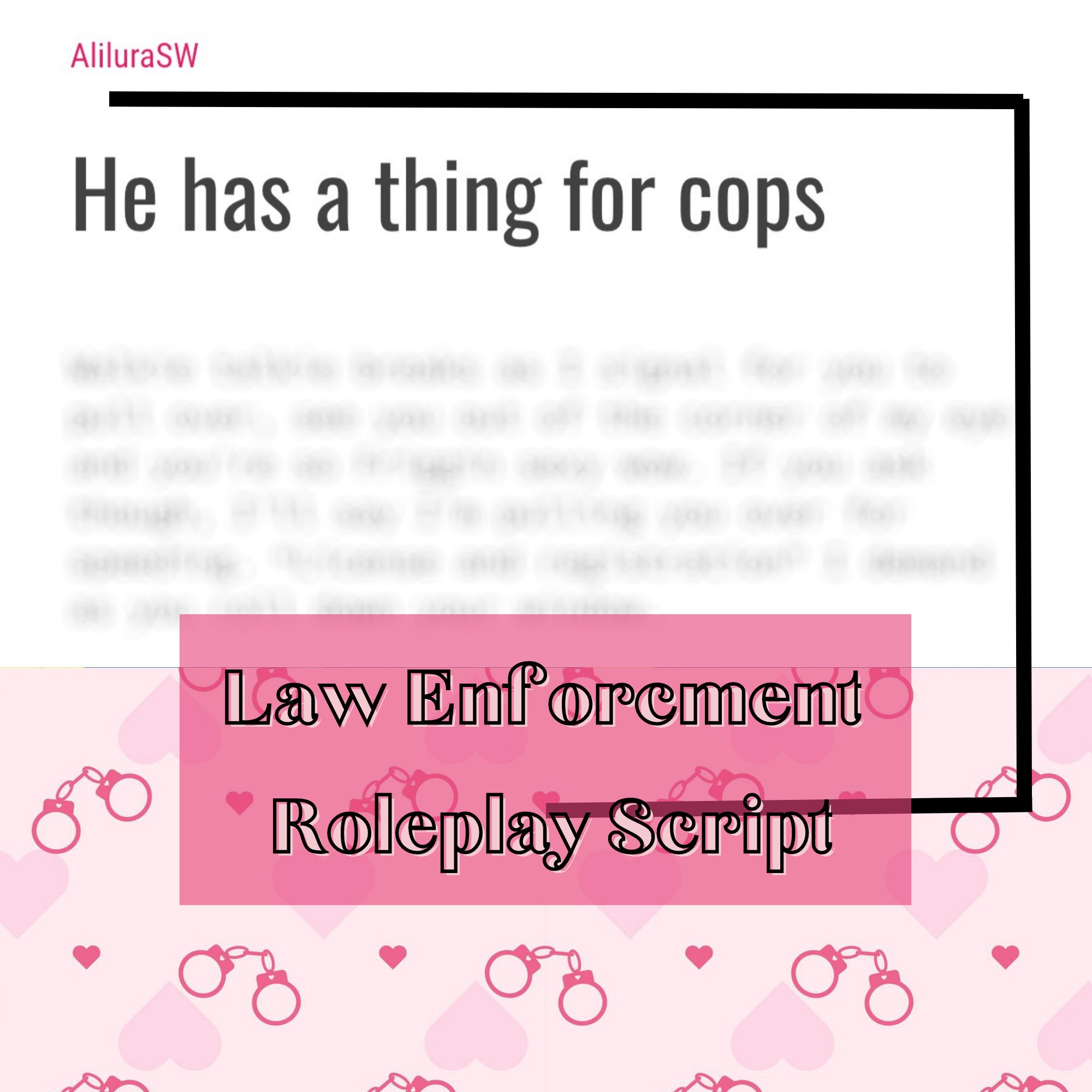 Police Legal Script Law Enforcement Sexting Roleplay Script: Adult Content (digital ...