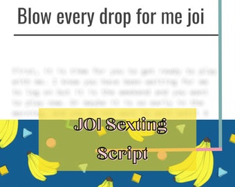 JOI-sextingscript voor volwassenen: Onlyfans, Twitch, Fansly (digitale download)