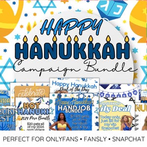 Onlyfans December campaigns| hanukkah campaign bundle, joi Sexting script bundle | content creator scripts | onlyfans fansly snapchat