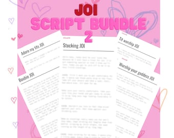 Onlyfans JOI Sexting Scripts Bundle: Content Creator Resources (Digital Download)