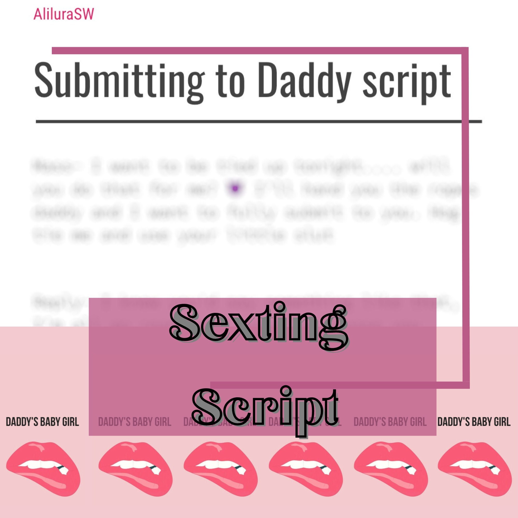 Daddy Script Adult Daddy Sexting Script Adult Industry - Etsy