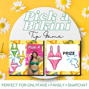 Onlyfans pick a bikini tipping game, tip games, content creator games , fansly tip games, onlyfans game ideas, onlyfans tips, of trick