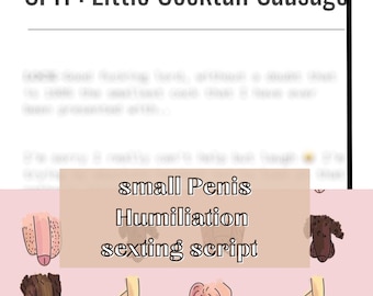 SPH Sexting Script | Erwachsenen Camgirl Inhalt (Digitaler Download)