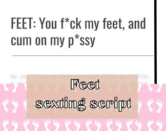 Guión de sexting con pies: Contenido para adultos (Descarga digital)