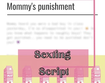 Mommy Sexting Script: Adult Content (Digital Download)