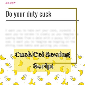 Cuck CEI Sexting Script for Onlyfans, Twitch, Fansly (Digital Download)