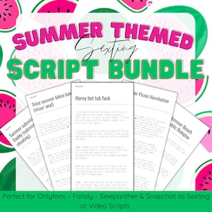 サマーセクスティングスクリプトバンドル：OnlyFansコンテンツ（デジタルダウンロード）