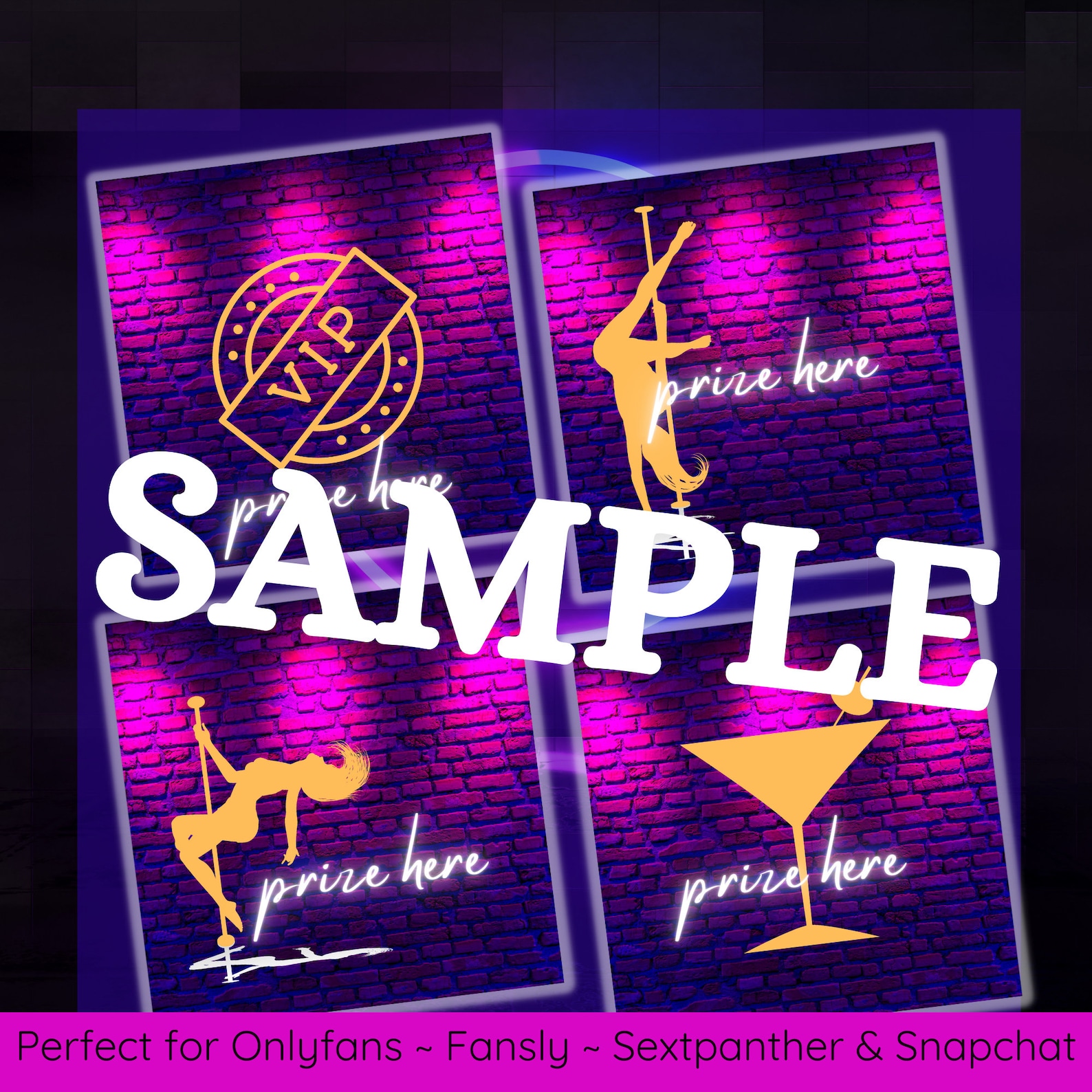Onlyfans Stripper Tipping Game Canva Template (digital Download