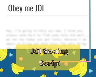 Joi Sexting Script: Adult Industry Content (Digital Download)