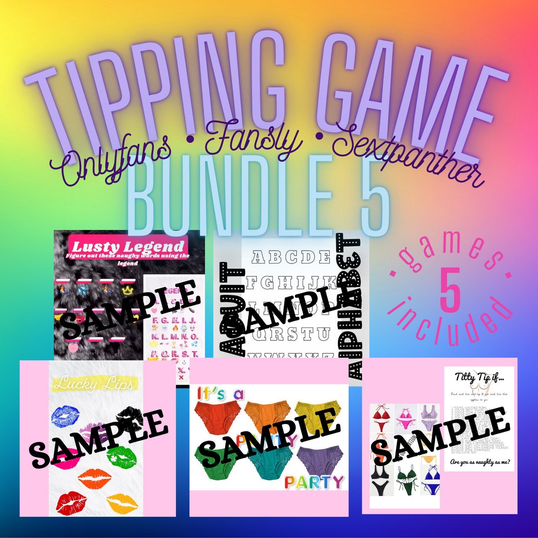Onlyfans Tip Games, Tip Games Bundle, Content Creator Games, Camgirl