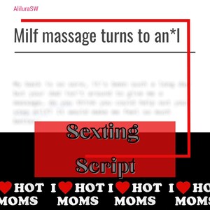 Milf script | adult milf sexting Script | Adult Industry sexting Scripts | Onlyfans milf Script | Twitch Camgirl Snapchat Fansly