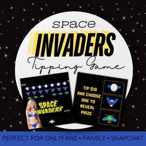 Onlyfans space invaders tipping game, tip games, content creator games , fansly tip games, onlyfans game ideas, onlyfans tips, of tricks