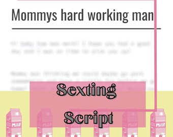 Mommy Sexting Script: Adult Content Creation (Digital Download)