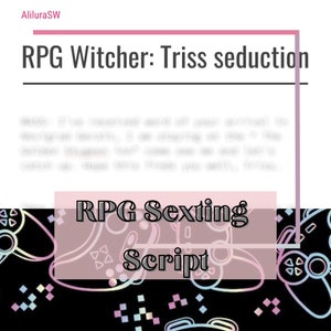 The Witcher RPG Sexting Script: Gamer Role Play (Digital Download)