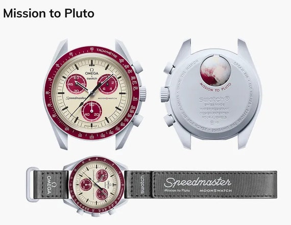 Swatch X Omega Bioceramic Moonswatch Mission to Pluto - Etsy