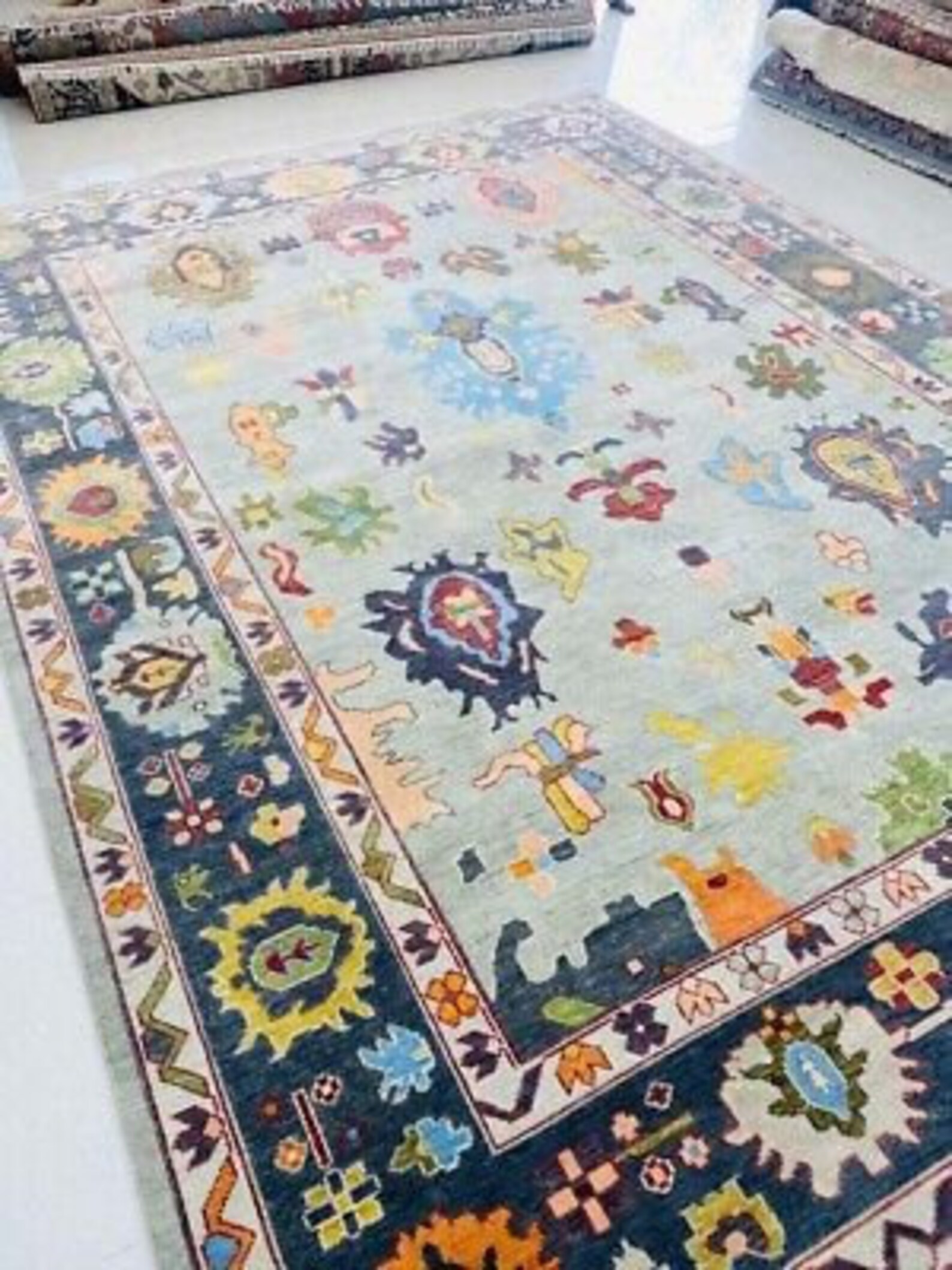 Winn Handmade Knotted Woolen Area Rug/ Living Room Rug 6x9 - Etsy